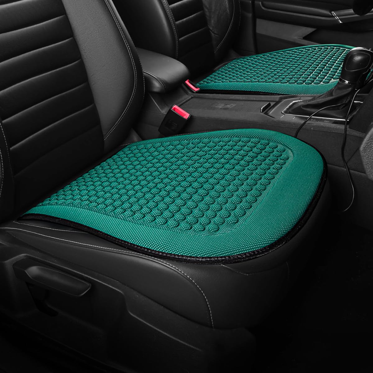 Autositzbezug für Subaru XV Crosstrek GP 2013-2017, kühles Sitzkissen aus Eisseide, kühlendes/atmungsaktives Kissen,B-green-2 Cushion von Spulhc
