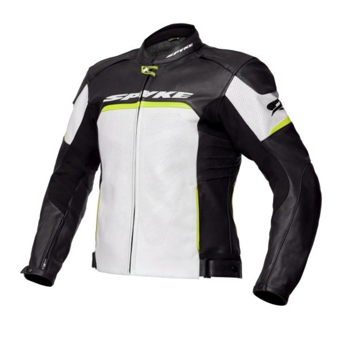 Spyke Motorradjacke Sport IMOLA EVO 2.0 Farbe schwarz/fluoreszierend/weiß/gelb, Größe 50 von Spyke