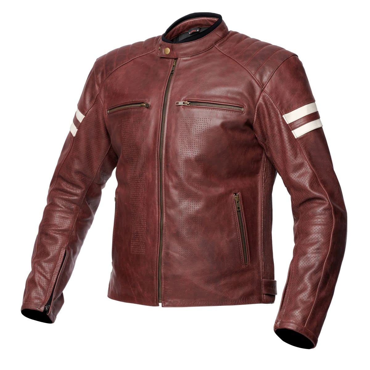 Spyke Motorradjacke Touren MILANO MAN 2.0 Farbe braun, Größe 46 von Spyke