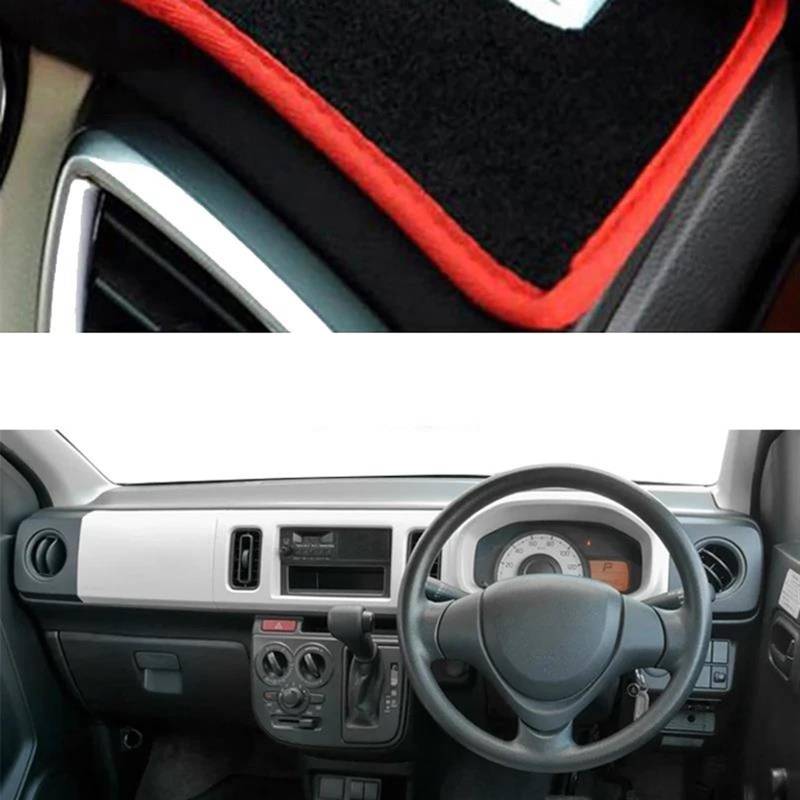 Armaturenbrett-Pad Auto Armaturenbrett Abdeckung Dash Matte Teppich Für Suzuki Für Alto 2019 2020 2021 2022 Anti-Sonnenschutz Auto Protector Teppich(Red RHD) von Sqnbra