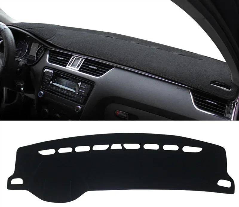 Armaturenbrett-Pad Für Skoda Für Octavia A7 MK3 5E 2013-2016 2017 2018 2019 Auto Armaturenbrett Abdeckung Dash Matte Sonnenschutz rutschfeste Pad(A LHD Black Side) von Sqnbra