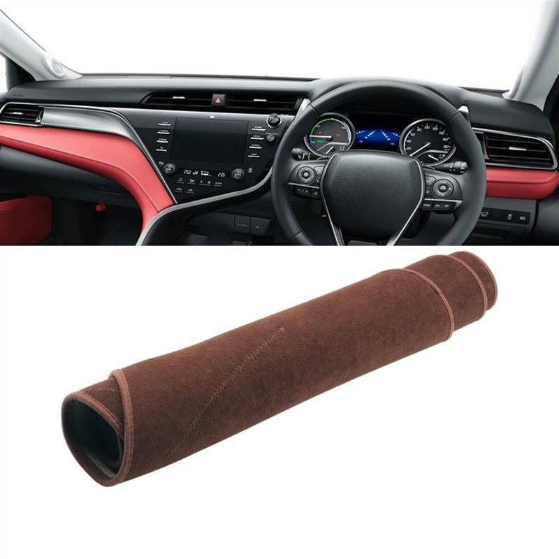 Armaturenbrett-Pad Für Toyota Für Camry XV70 2018 2019 2020 2021 2022 2023 2024 Auto Dashboard Abdeckung Dash Matte Sonnenschutz Pad Zubehör(B RHD Brown) von Sqnbra