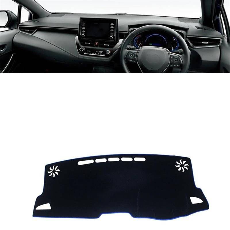 Armaturenbrett-Pad Für Toyota Für Corolla E210 Für Hybrid 2019 2020 2021 2022 2023 2024 Auto Dashboard Abdeckung Sonnenschutz Pad(A RHD Blue Side) von Sqnbra