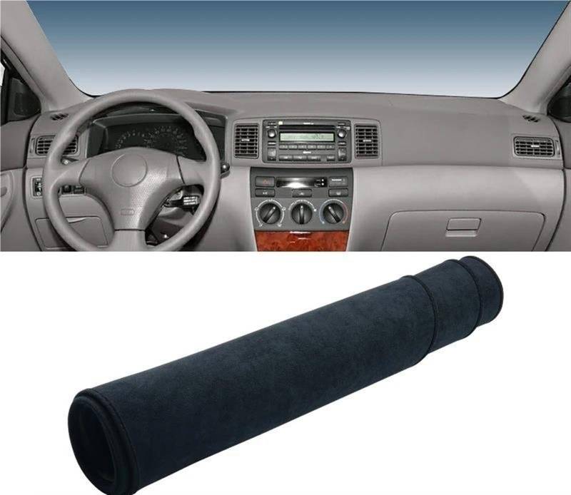 Armaturenbrett-Pad Für Toyota Für Corolla IX E120 E130 2001-2004 2005 2006 2007 Auto Armaturenbrett Abdeckung Sonnenschutz Vermeiden Licht Matte Pad(B LHD Black) von Sqnbra