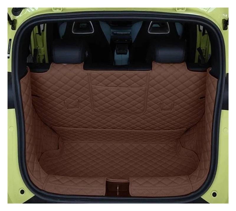 Auto Kofferraummatte Für BYD Für Dolphin Für Mini Für Seagull 2023-Präsentieren Boot Liner Fach Schlamm Protector Cargo Teppich Vollständige Abdeckung Leder Kofferraum Matte Kofferraum schutzmatte(B3 von Sqnbra