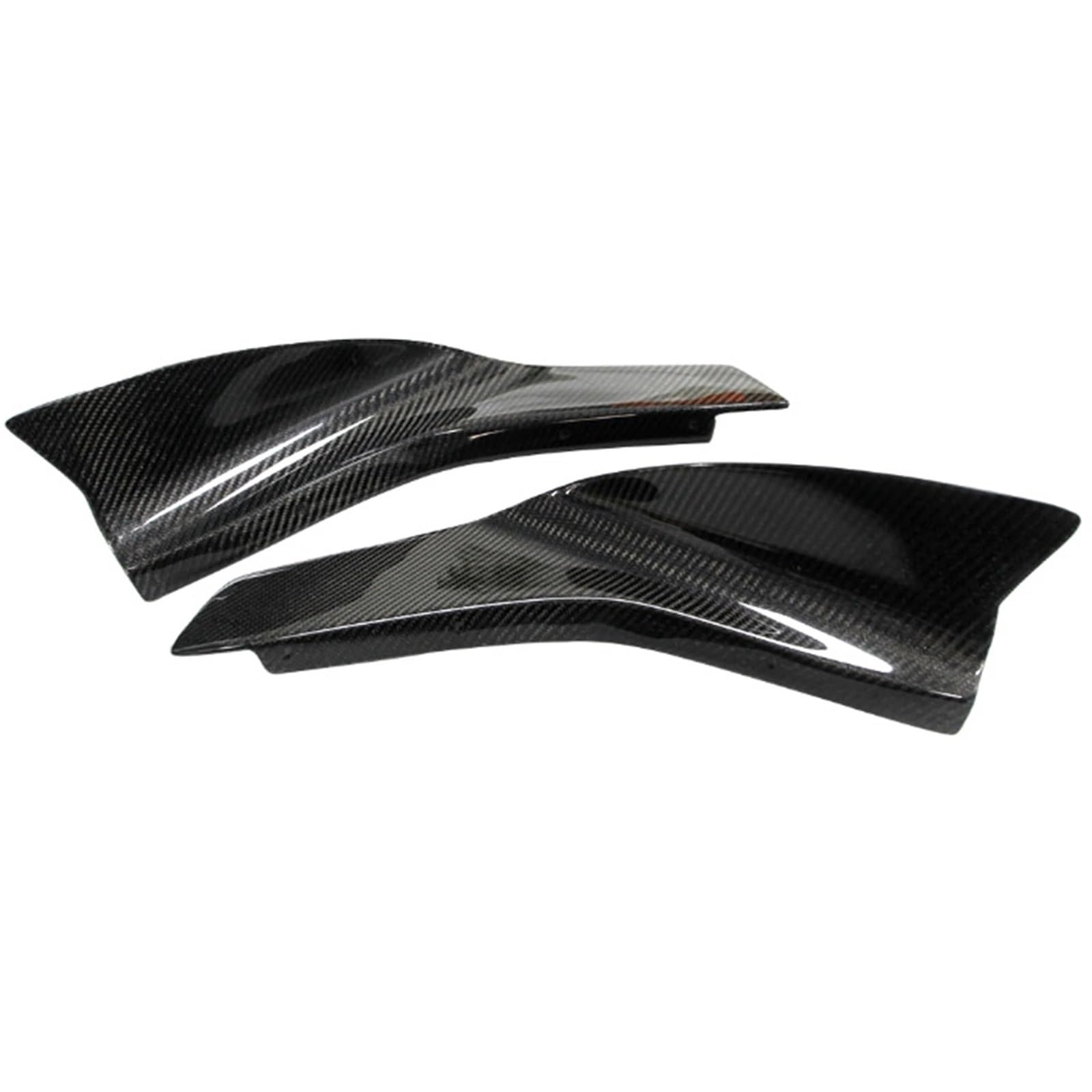 Frontlippe Spoiler 2 STÜCKE Frontspoilerlippe Seitliche Entlüftungsöffnung Splitter Abdeckung Deckel Spoiler Schutz Für Skyline Für GTR R35 2012 Auto Schützen Außenteile Auto Frontstoßstange Spoiler von Sqnbra