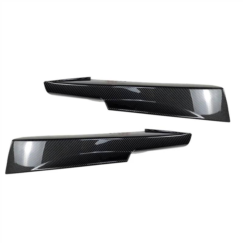 Frontlippe Spoiler 2 STÜCKE Frontspoilerlippe Splitter Klappe Body Kit Body Kit Ecke Außen Sport Für E90 2009-2012 3er-Serie Für LCI Technik Auto Frontstoßstange Spoiler(Kohlefaser) von Sqnbra