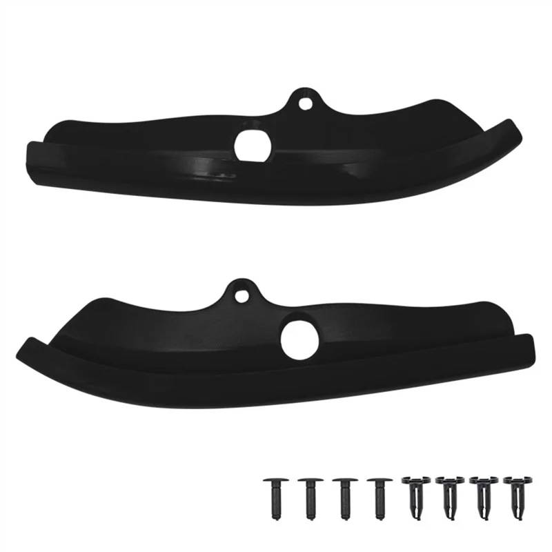 Frontlippe Spoiler 2Pcs Frontspoiler Stoßstange Splitter Schutz Lip Spoiler Diffusor Schutz Abdeckung Für Dodge Für Challenger R/Für T Scat Pack 2015-2022 Auto Frontstoßstange Spoiler(Schwarz) von Sqnbra