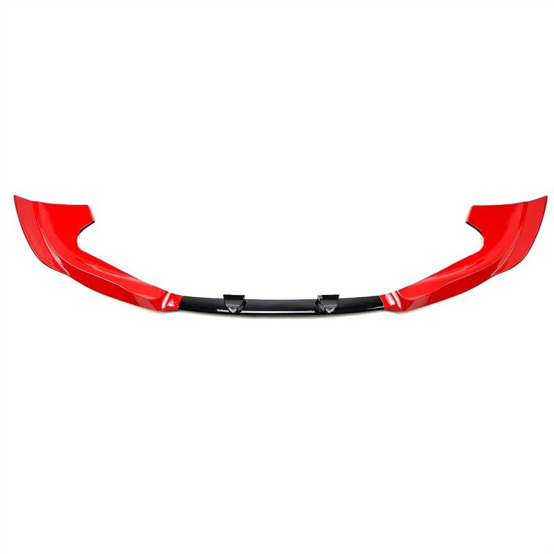 Frontlippe Spoiler 3 STÜCKE Für Grand Für Cherokee Für SRT 2012 2013 2014-2016 Für SRT8 Auto Vorderen Stoßfänger Lip Spoiler Splitter Body Kit Auto Außenteile Auto Frontstoßstange Spoiler(Red Black) von Sqnbra