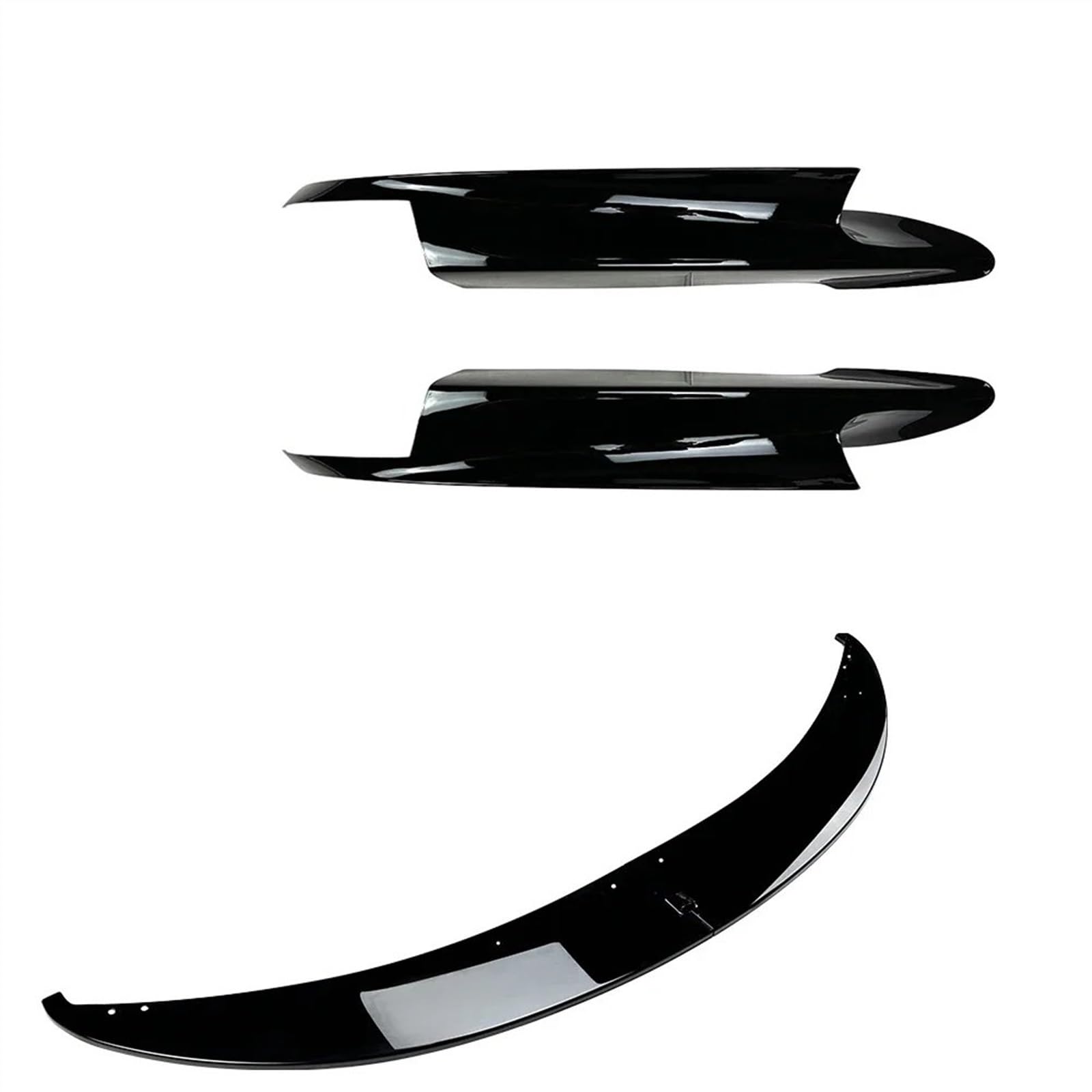 Frontlippe Spoiler Auto-Frontspoiler-Splitter, Stoßstangenlippen-Diffusor, Frontspoiler, Wrap-Around Für 3er-Serie E93 Für M3 E90 E91 E92 2006 2007 – 2013 Auto Frontstoßstange Spoiler(1 Set Glossy Bla von Sqnbra