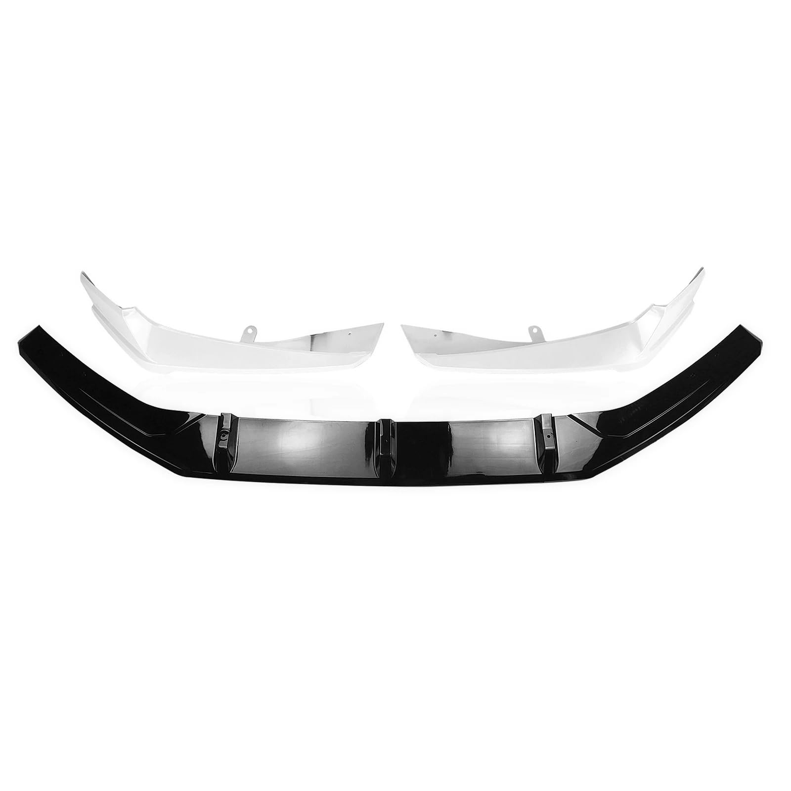 Frontlippe Spoiler Auto Frontspoilerlippe Für Accord 2018 2019 10. Untere Frontspoiler Ecke Splitter Air Vent Cover Formverkleidung Autoteile Auto Frontstoßstange Spoiler(Weiß) von Sqnbra