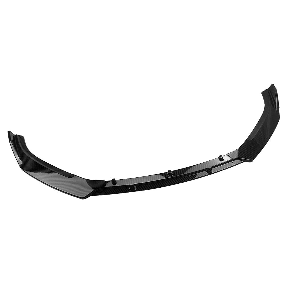 Frontlippe Spoiler Auto Frontspoilerlippe Untere Schutzplatte Splitterleiste Halterung Bord Klinge Für Mazda 3 2014 2015 2016-2018 Für Axela Limousine Auto Frontstoßstange Spoiler(Kohlefaser) von Sqnbra