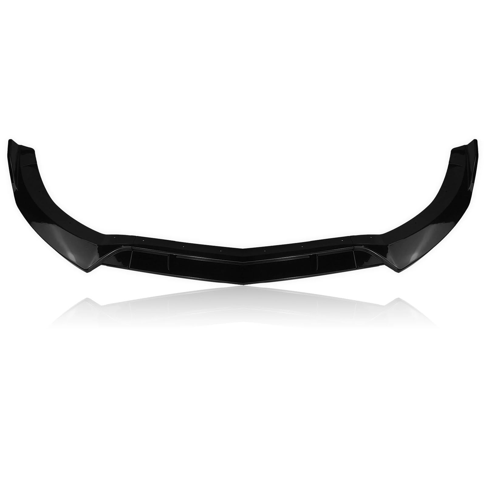 Frontlippe Spoiler Frontspoilerlippe Für Benz CLS500 W218 2015-2018 CLS400 Für CLS-Klasse Carbon Fiber/Glanz Schwarz Unterer Frontspoiler Splitter Auto Frontstoßstange Spoiler(Glossy Black) von Sqnbra