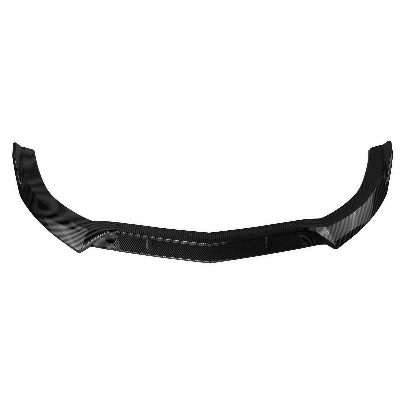 Frontlippe Spoiler Frontspoilerlippe Für Benz CLS500 W218 2015-2018 CLS400 Für CLS-Klasse Carbon Fiber/Glanz Schwarz Unterer Frontspoiler Splitter Auto Frontstoßstange Spoiler(Kohlefaser) von Sqnbra