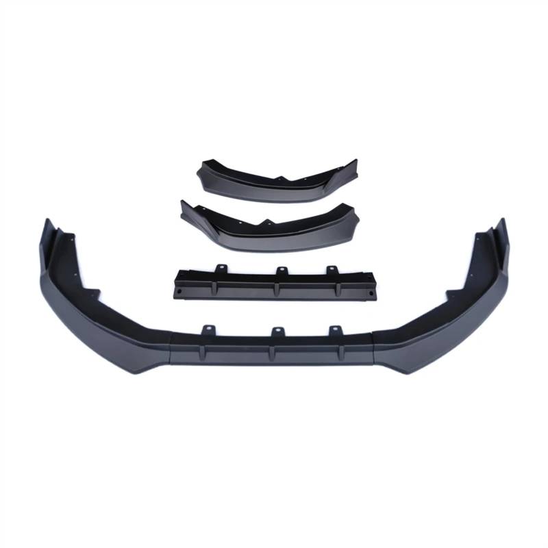 Frontlippe Spoiler Frontspoilerlippe Für Sentra Für Sylphy 2023 2024, Karosserie-Kit, Seitliche Entlüftungsabdeckung, Splitterschutz, Canard-Frontspoilerschutz Auto Frontstoßstange Spoiler(Matt-schwar von Sqnbra