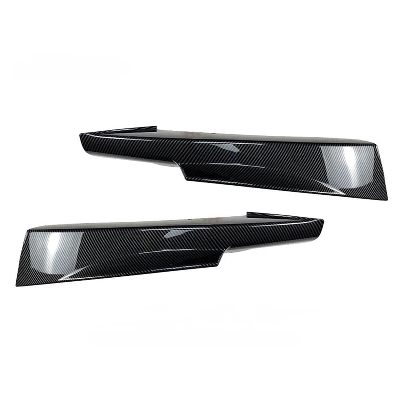 Frontlippe Spoiler Für 3er E90 E91 320i 330i 2005 Bis 2012 Für Tech Style 2X Frontspoiler Splitter Stoßstange Seitenabdeckung Lippe Autoteile Abdeckung Auto Frontstoßstange Spoiler(Carbon Look 09-12) von Sqnbra