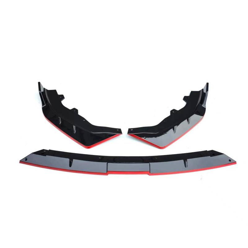 Frontlippe Spoiler Für Chang AN Für Uni-V 2022 2023 2024 3 Teile/Satz Auto Vorderen Stoßfänger Lippe Kinn Spoiler Splitter Diffusor Tuning Auto Zubehör Teile Auto Frontstoßstange Spoiler(Black Red) von Sqnbra