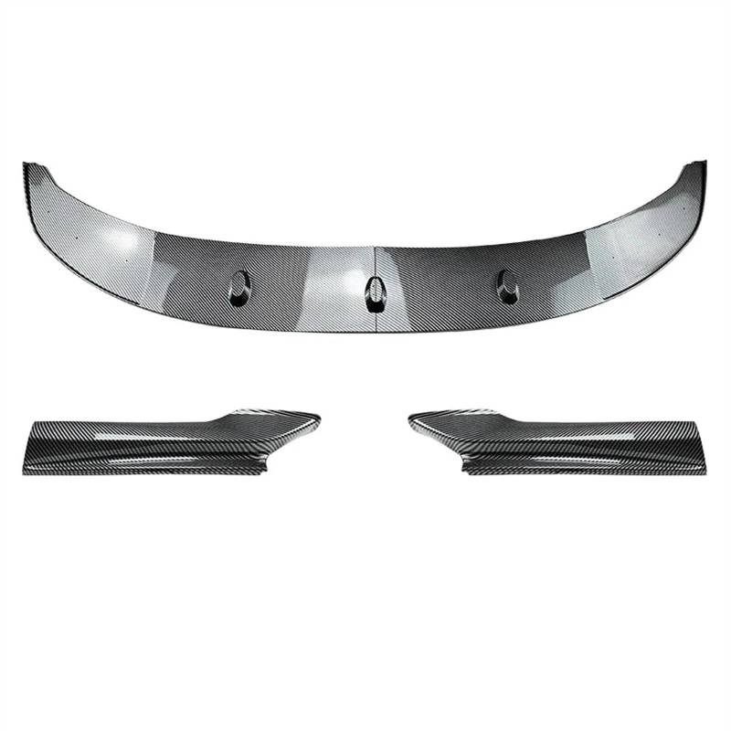 Frontlippe Spoiler Für F10 F11 5er-Serie Für Sport 2011–2017 Auto-Frontspoiler-Splitter Stoßfängerlippe Body Kit Stoßfänger Canard Lip Splitter Zubehör Auto Frontstoßstange Spoiler(Carbon) von Sqnbra