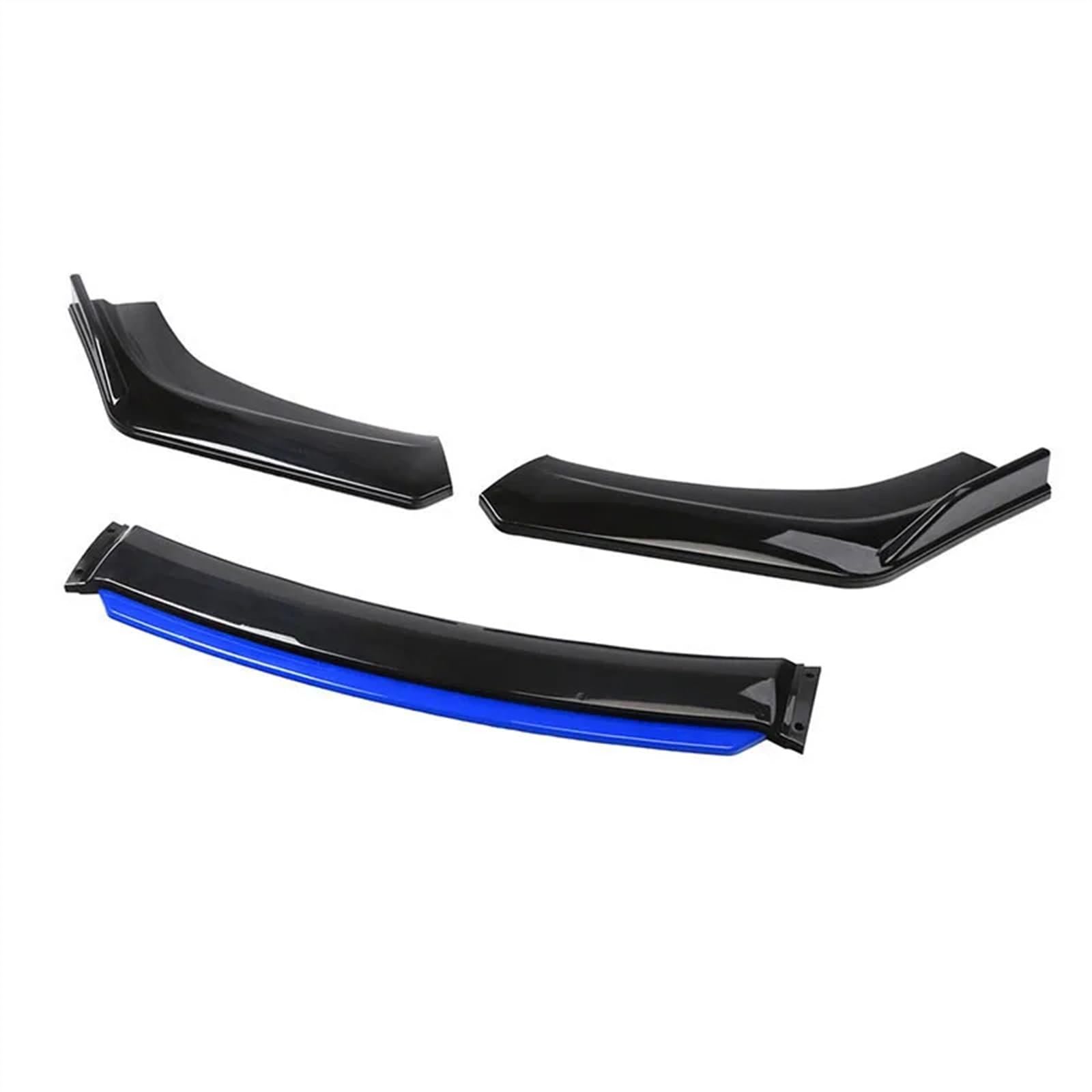 Frontlippe Spoiler Universal Auto Frontspoiler Stoßstange Lip Body Kit Spoiler Splitter Diffusor 4PCS Splitter ABS Kunststoff Auto Zubehör Auto Frontstoßstange Spoiler(Bright Blue) von Sqnbra