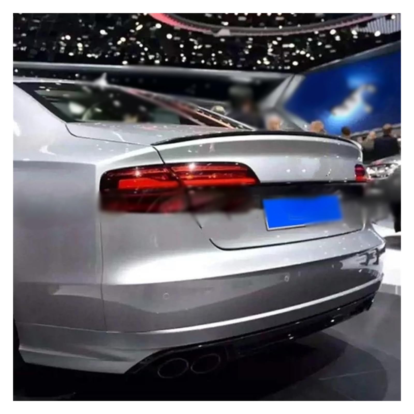 Heckspoiler Für A8 S8 RS8 Sportback Coupe 2018 2019 2020 2021 Carbon Fiber Spoiler Flügel Lip Spoiler Auto Hinten Flügel Heckspoiler Spoilerlippe(Forged Carbon) von Sqnbra