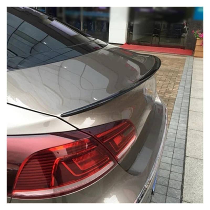 Heckspoiler Für VW Für Passat CC 2009-2016 ABS Kunststoff Unlackiert Farbe Hinten Stamm Flügel Lip Spoiler Auto Heckspoiler Hinten Flügel Spoilerlippe(Schwarz) von Sqnbra