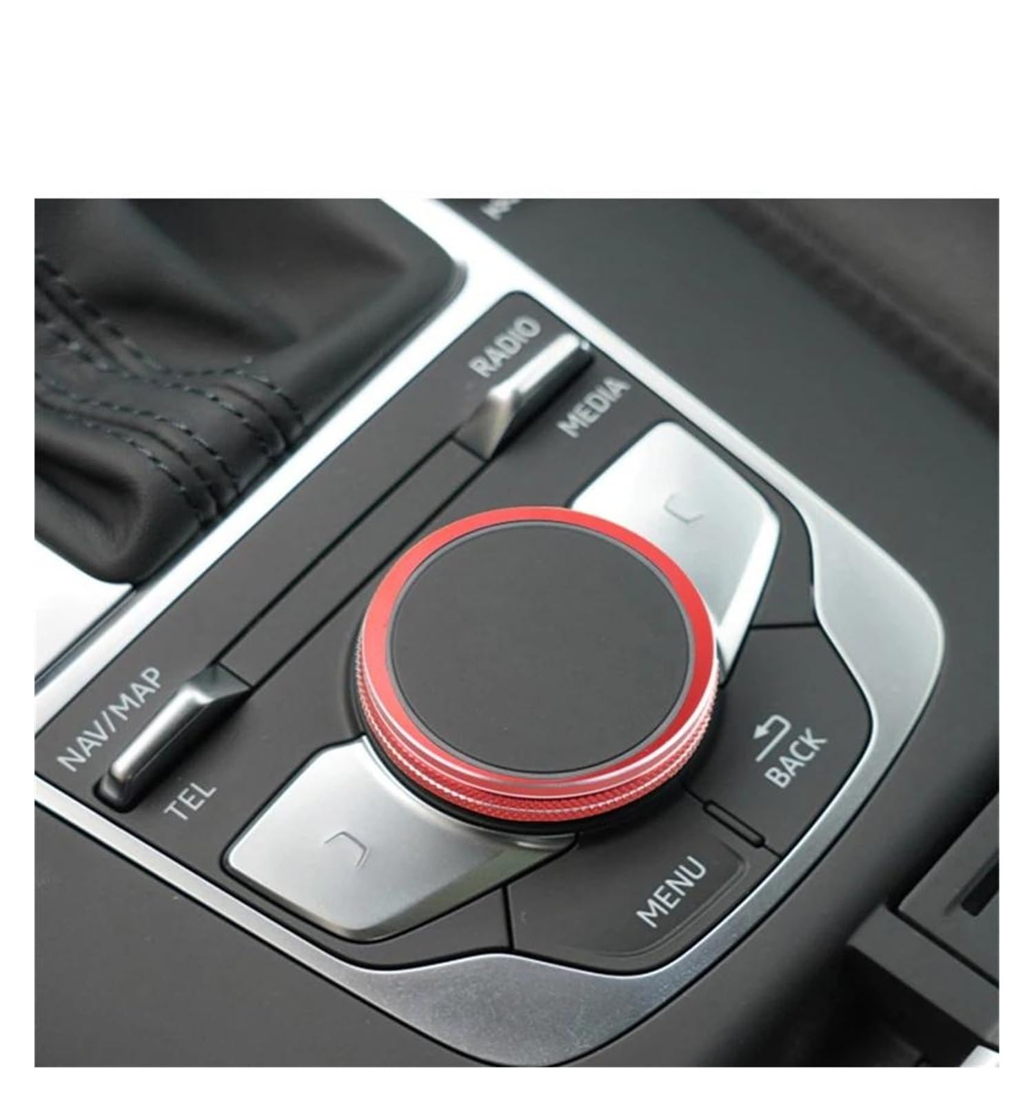 Panel Interieurleisten Auto Styling Center Konsole Multimedia Knob Schalter Tasten Rahmen Abdeckung Aufkleber Trim Für A3 V8 S3 Auto Innen Zubehör Auto Dekoration Innenraum(A Model Red) von Sqnbra