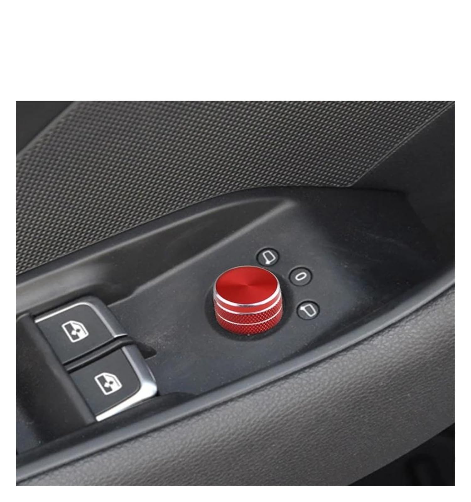 Panel Interieurleisten Auto Styling Center Konsole Multimedia Knob Schalter Tasten Rahmen Abdeckung Aufkleber Trim Für A3 V8 S3 Auto Innen Zubehör Auto Dekoration Innenraum(B Model Red) von Sqnbra