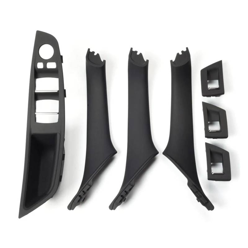 Panel Interieurleisten Carbon Faser Auto Innen Tür Griff Armlehne Panel Pull Trim Abdeckung Set Für 5 Series F10 F11 520i 523i 525i 528i 530i Auto Dekoration Innenraum(Black LHD) von Sqnbra