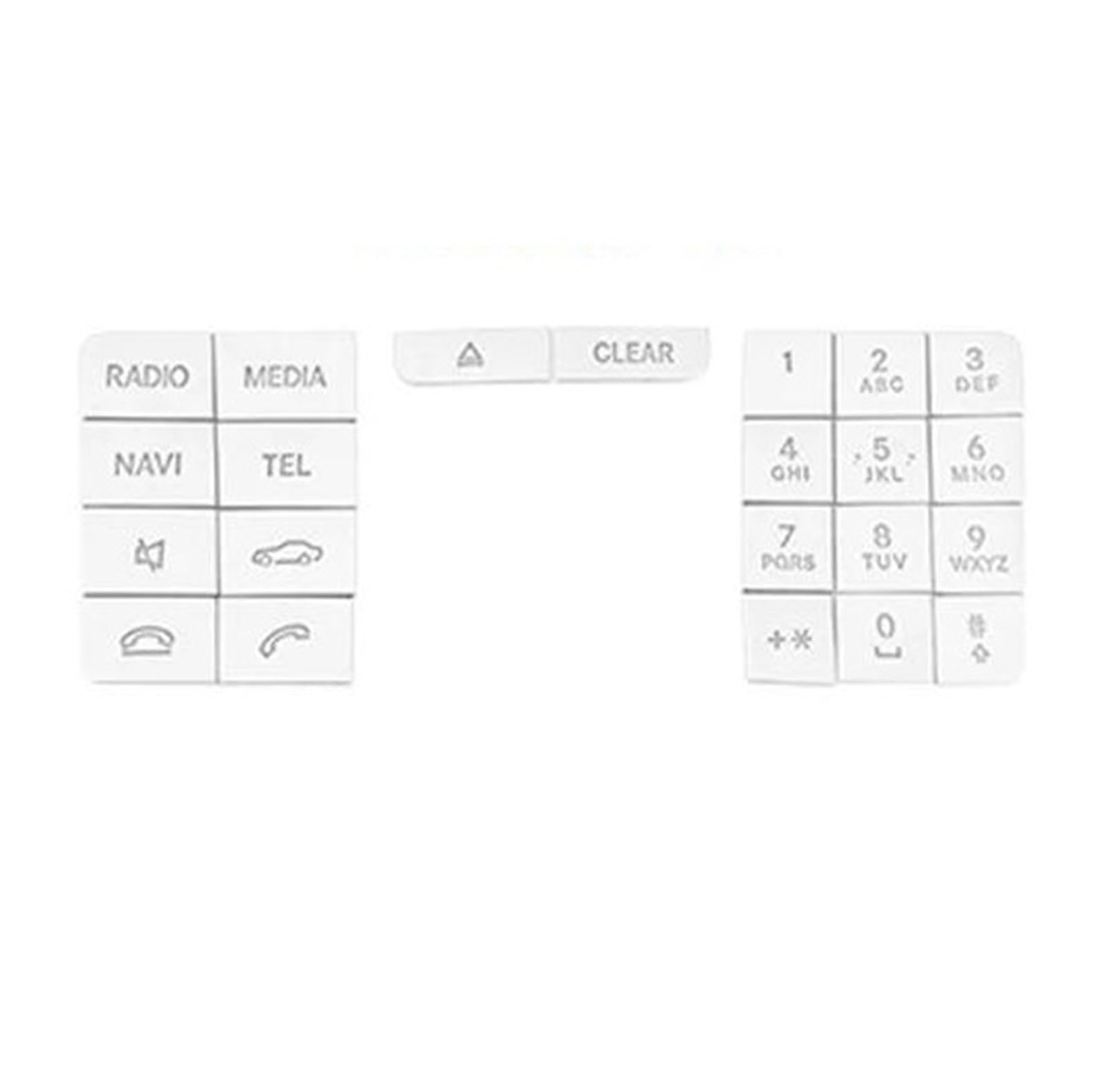 Panel Interieurleisten Mittelkonsole CD Multimedia Tasten Aufkleber Trim Für Benz Für GLA X156 Für CLA C117 AB Klasse W176 W246 Auto Innen Aufkleber Auto Dekoration Innenraum(Model C) von Sqnbra