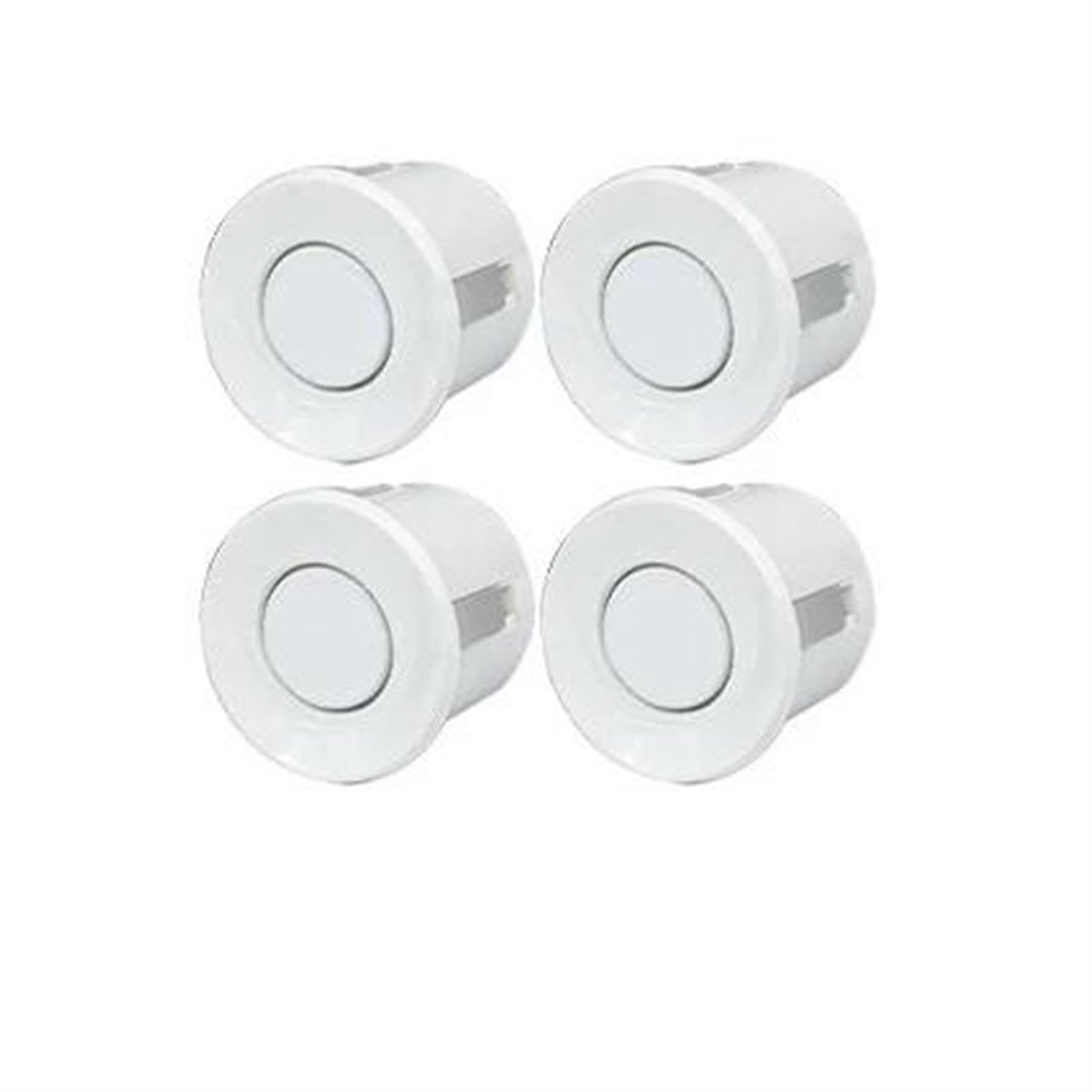 Parksensor-Set Für Autos, 2 Sensoren/4 Sensoren, 22 Mm Bildschirm, Rückradar, Tonalarm, Anzeigesystem, 8 Farben Hinten Vorne Umkehr Radarsensor(White 4 Sensors) von Sqnbra