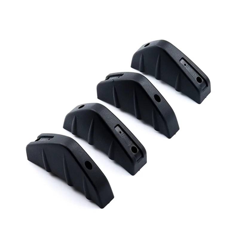 Seitenrock Flügel Diffusor 4 Stücke Universal Auto Modifizierte Heckschürze Diffusor Spoiler ABS Heckschürze Lippe Diffusor Auto Seitenschürze(Schwarz) von Sqnbra