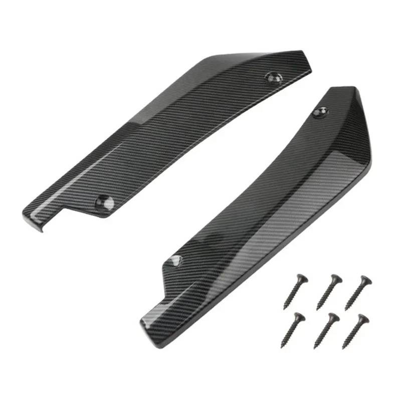 Seitenrock Flügel Diffusor Auto Universal Vorne Hinten Stoßstange Streifen Lip Spoiler Diffusor Splitter Kratzschutz Auto Winglets Seite Rock Exten Auto Seitenschürze(Kohlefaser) von Sqnbra