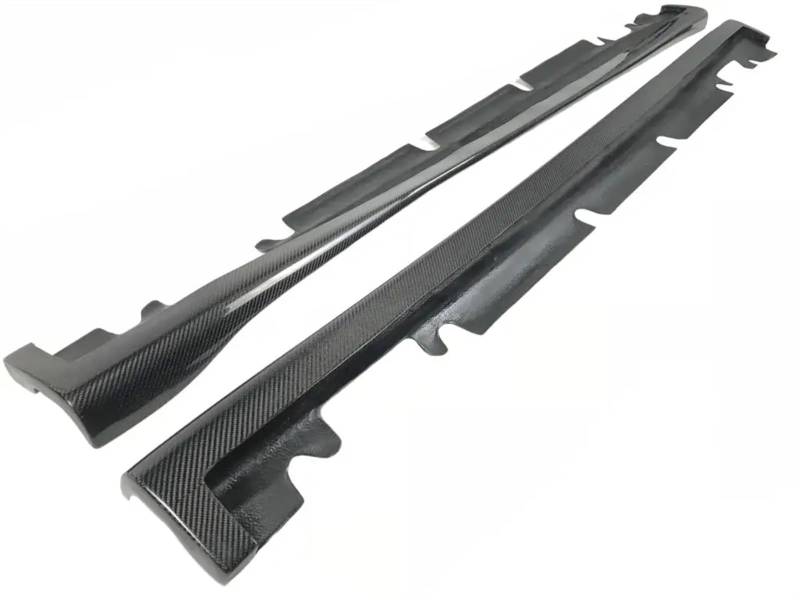 Seitenrock Flügel Diffusor Seitenschweller-Schürzen Aus Kohlefaser Für Benz A-Klasse W176 A160 A180 A250 A45 W117 Für CLA 180 45 Für AMG 2013-2017 Autostil Auto Seitenschürze(A) von Sqnbra