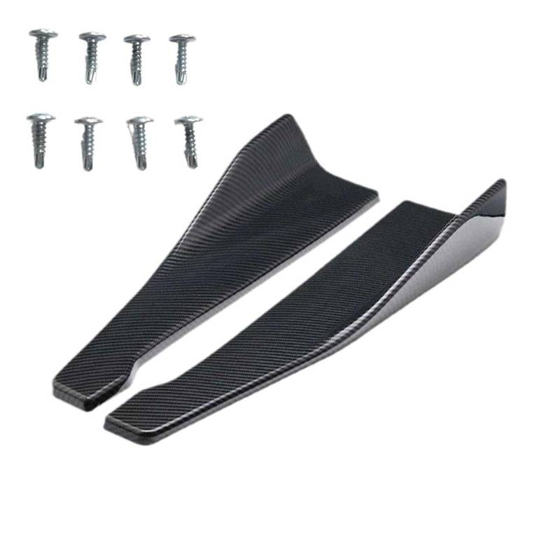 Seitenrock Flügel Diffusor Universal 48CM Auto Seite Rock Bumper Spoiler Splitter Protector Anti-Scratch Für Ford Auto Seitenschürze(Kohlefaser-Optik) von Sqnbra