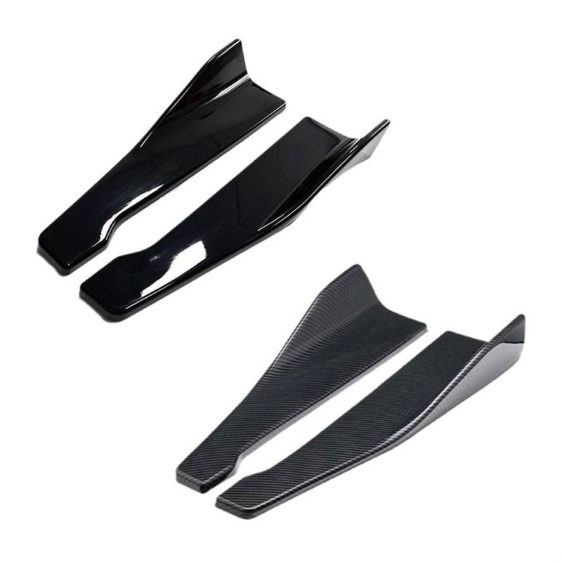 Seitenrock Flügel Diffusor Universal 48CM Auto Seite Rock Bumper Spoiler Splitter Protector Anti-Scratch Für Toyota Auto Seitenschürze(Kohlefaser-Optik) von Sqnbra