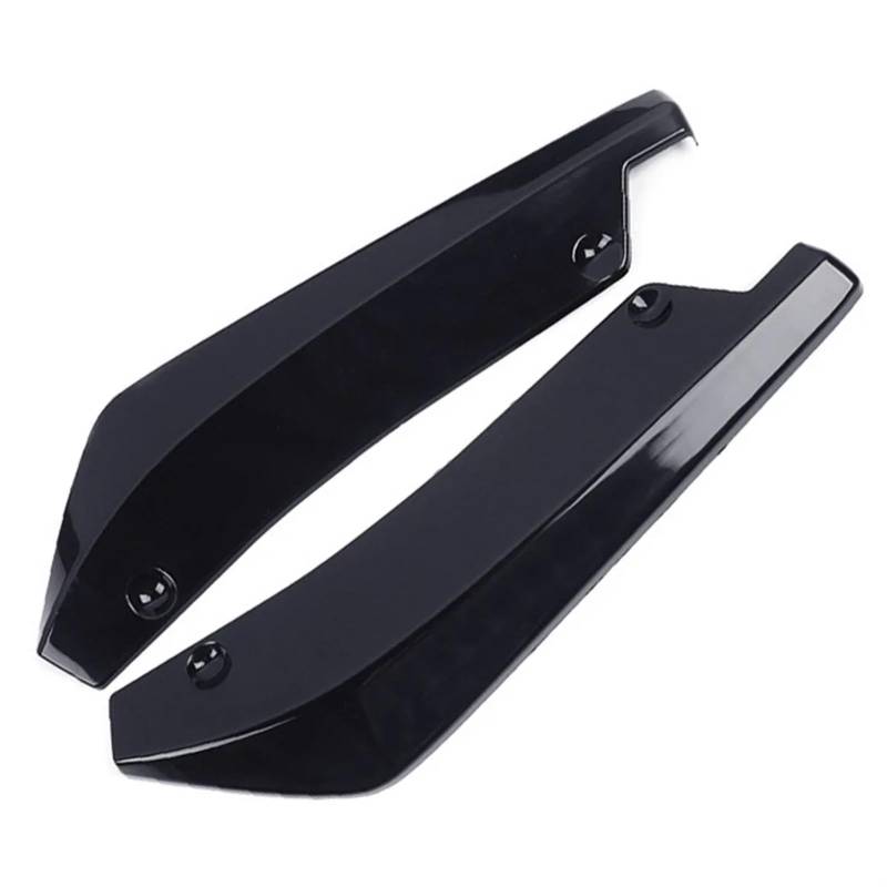 Seitenrock Flügel Diffusor Universal Auto Vorne Hinten Stoßstange Streifen Lip Spoiler Diffusor Splitter Kratz Schutz Carbon Fiber Winglets Seite Rock Erweiterung Auto Seitenschürze(Schwarz) von Sqnbra