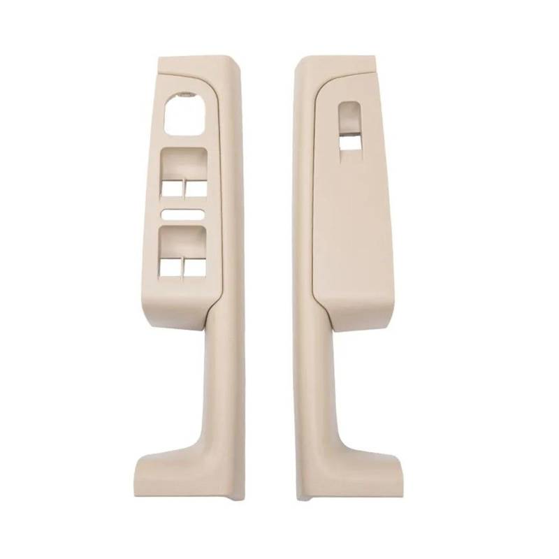 Türgriff Innen 2 Stück Beige Grau Schwarz Vorne Hinten Innen Türgriff Armlehne Rahmen Schalter Bedienfeldverkleidung 3TD867157 Für Skoda Für Superb 2008-2012 2013 Griffverkleidung(Beige Front) von Sqnbra