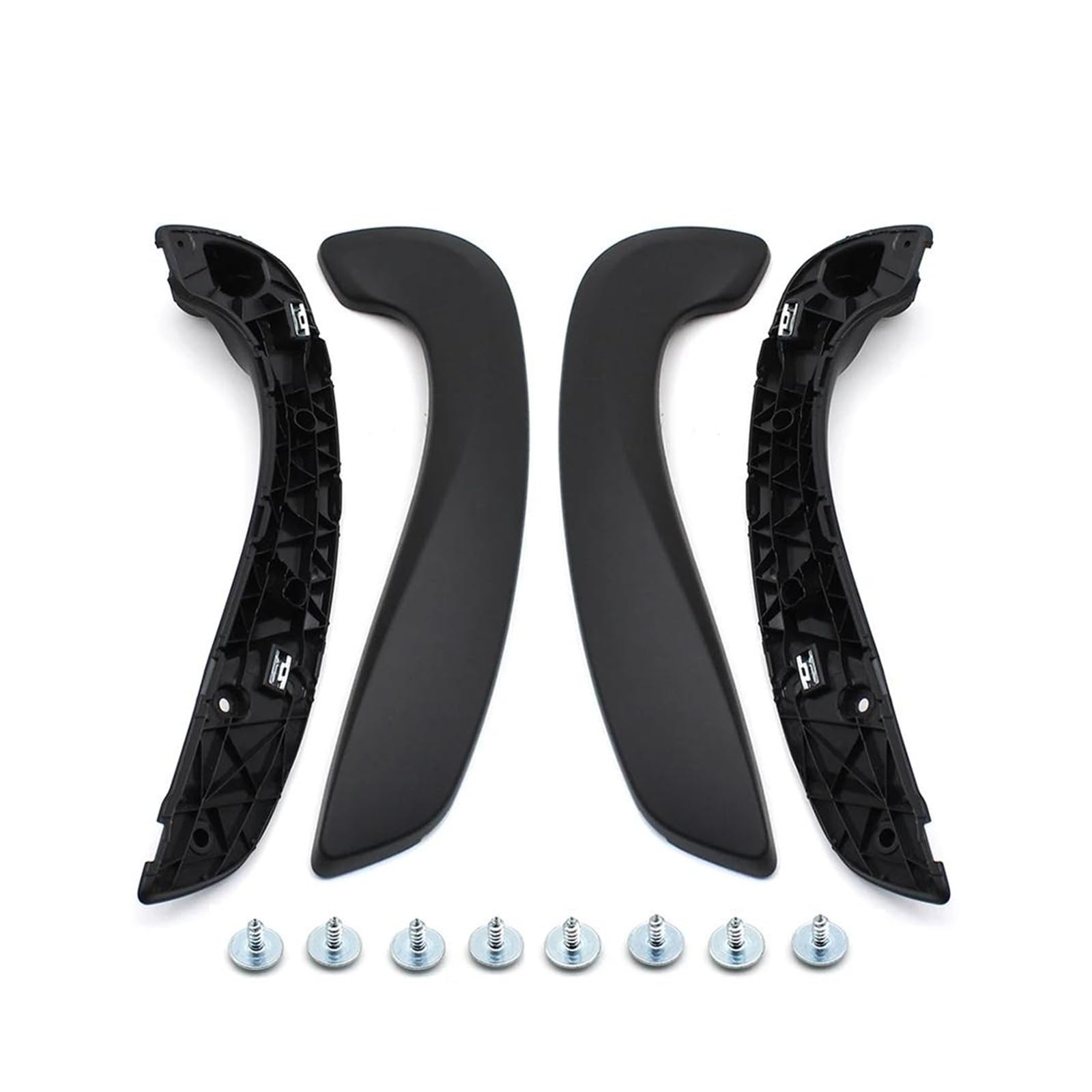 Türgriff Innen Auto-Innenraum Vorne Links Rechts Innentür Pull Griff Greifer Kit 809540001R 809600007R Für Megane 3 MK3 Für Fluence 2008-2016 Griffverkleidung(Black 4 Pieces) von Sqnbra