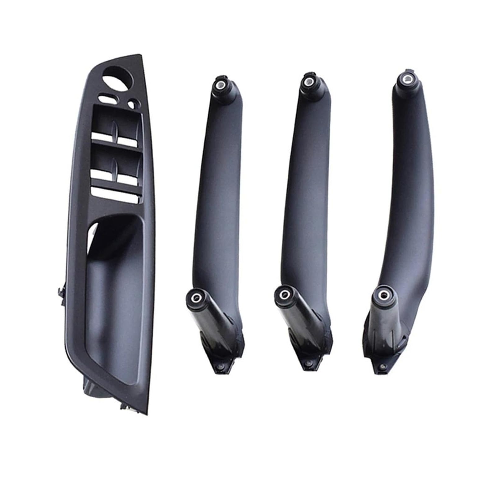 Türgriff Innen Carbon Fiber Armlehne Für E70 E71 E72 X5 X6 2007-2014 Auto Innen Tür Griff Innere Panel Pull Trim Abdeckung Griffverkleidung(RHD-Black-4pcs) von Sqnbra