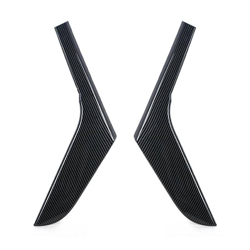 Türgriff Innen Links Rechts Carbon Fiber Innen Tür Panel Pull Streifen Für VW Für Golf 6 Für GTI MK6 2009-2014 Tür Griff Dekorative Streifen Griffverkleidung(A Front 1 Pair) von Sqnbra