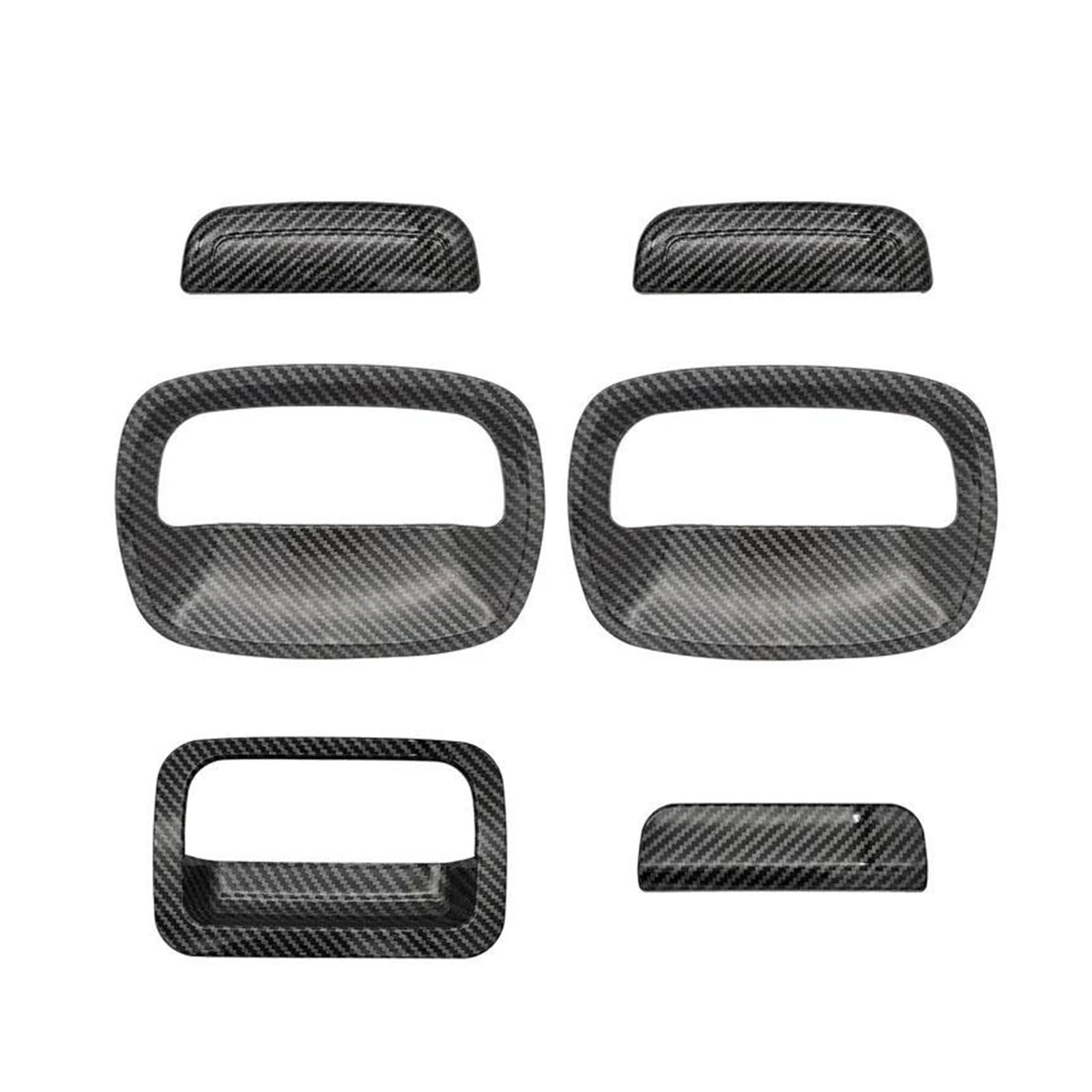 Türgriff Innen Nur Für 3-Türer Für Suzuki Für Jimny JB64 JB74 2018–2024 Türgriffabdeckung Auto-Innentürgriff-Schüsselverkleidung 3 Stück/Set Griffverkleidung(Kohlefaser) von Sqnbra