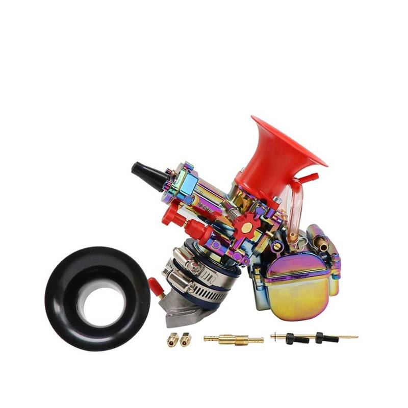 Vergaser FÜR YD-MJN28 YD-MJN30 Dual Stack Vergaser Power Up Kit Für AFFE ATV Quad Go Kart Motorrad Vergaser YD28 YD30 Ketten SäGen Vergaser(30mm Colorful) von Sqnbra