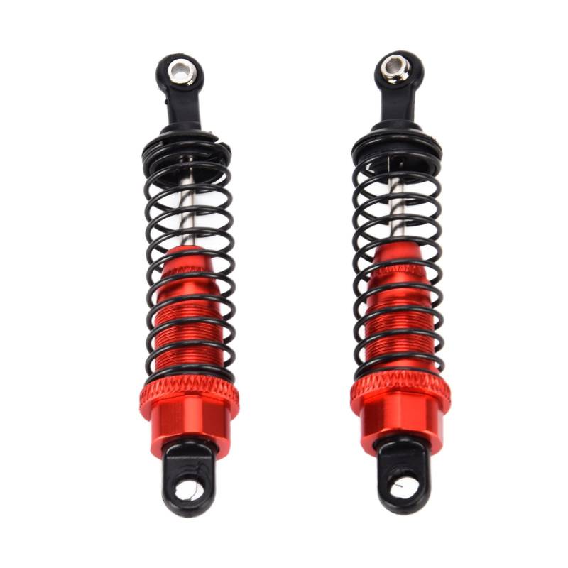 2PCS RC StoßDämpfer Allradantrieb Dämpfer Aluminiumlegierung für 1/16 Fernbedienung Monster (Rot) von Srliya