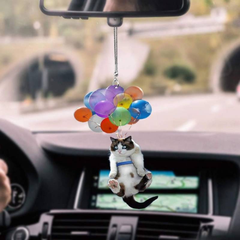 Car Car Hanging Srliya Cat Car Hanging Ornaments mit Buntem Ballon Car Pendant Interior Car Pendant Hanging Ornament Decoration (Farbe) von Srliya