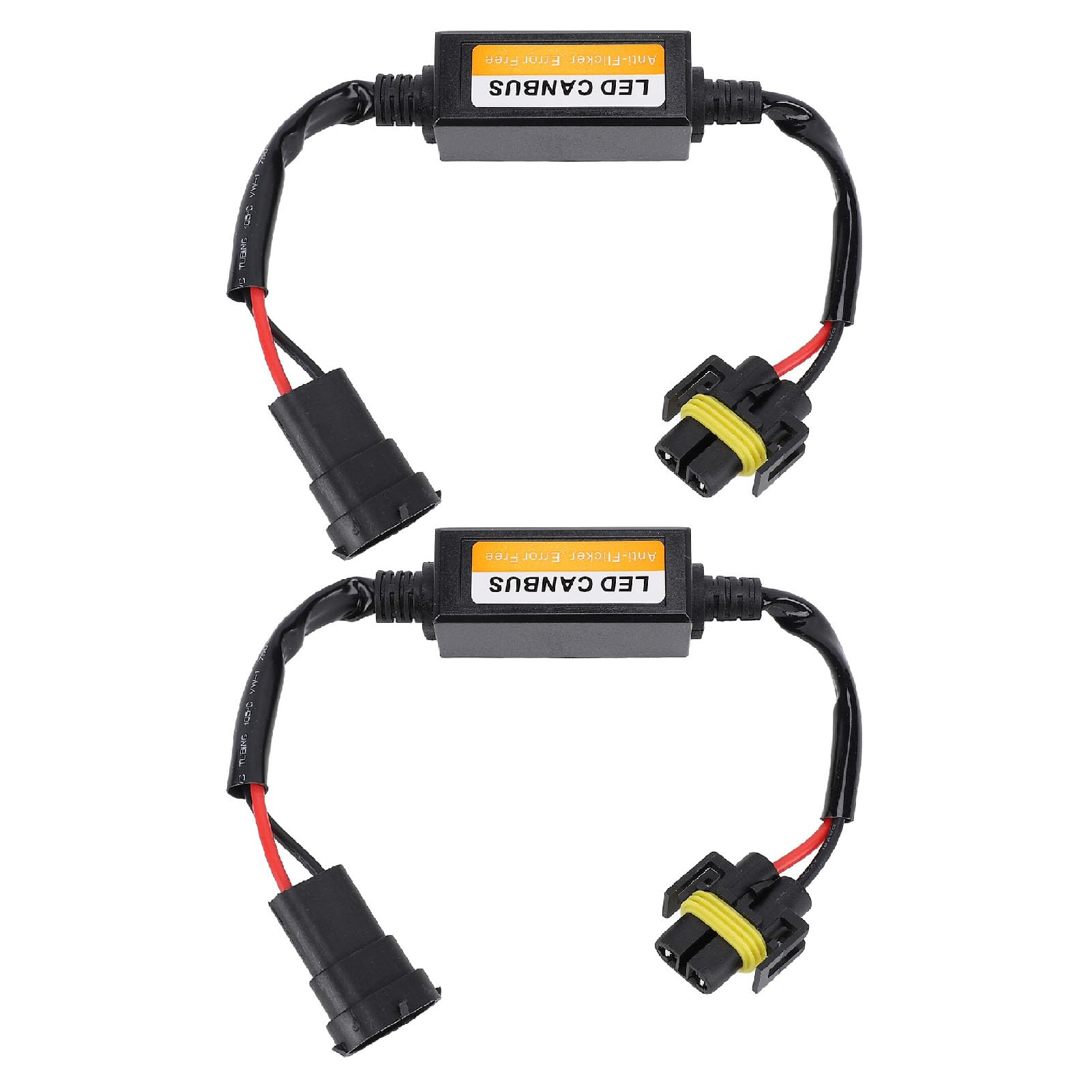 LED-Scheinwerfer-Fehler, 2 Stück, LED-Scheinwerfer-Decoder, Anti-Flackern, Kabelbaum-Fehler, Widerstand, Löschkondensator, Canbus-Decoder für Fahrzeuge mit H8, H9, H11-Anschluss, von Srliya