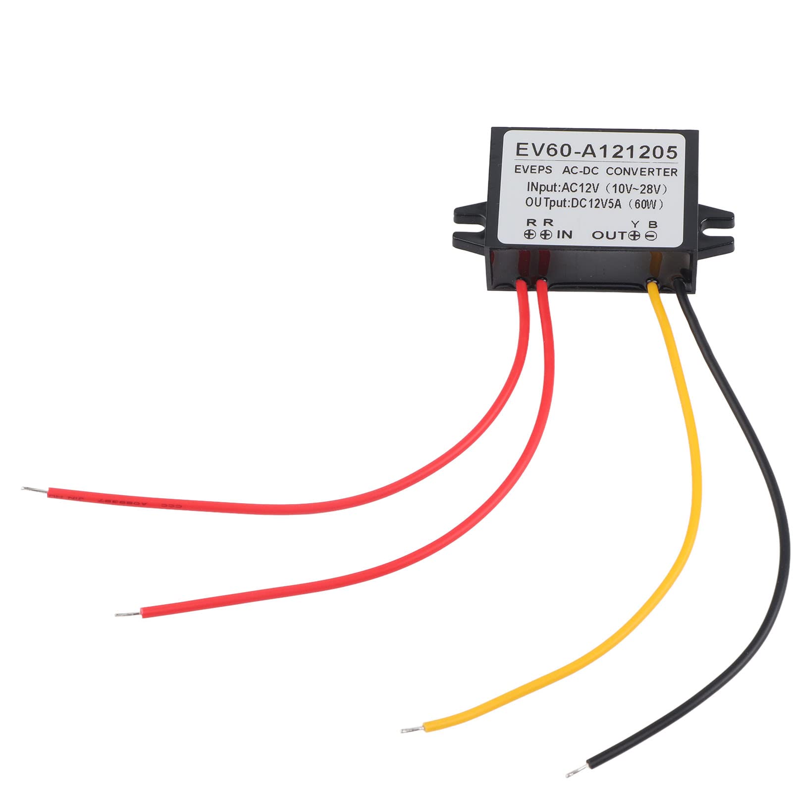 Srliya Hochstabiler 12-V-DC-Wandler, AC-DC-Abwärtsmodul, Netzteil für Autobildschirm, Monitorkamera, Lüfter, Wasserpumpe, Motor, Router, IP67 Wasserdicht und Staubdicht, (5A) von Srliya