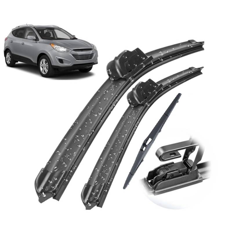 Umweltfreundlicher scheibenwischer Set für Hyundai Tucson MK2 ix35 2010–2015, Windschutzscheibe, Windschutzscheibe, Fenster, 61 cm + 40,6 cm + 30,5 cm von Srltsy