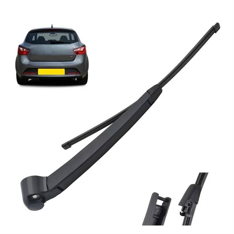 Umweltfreundlicher scheibenwischer Set für Seat Ibiza Sport Coupe SC 2012-2017, 33 cm, Wischerblätter und -arme vorne und hinten von Srltsy