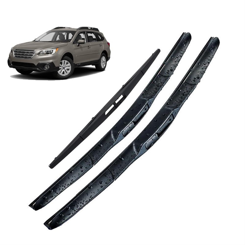 Umweltfreundlicher scheibenwischer Set für Subaru Outback MK5 2014–2019, 3-teiliges for vorne und hinten,24 Zoll + 16 Zoll + 14 Zoll von Srltsy