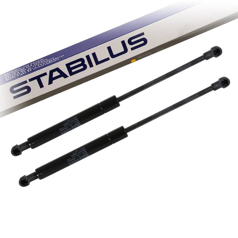 Stabilus 2x Gasfeder Motorhaube Gasdruckdämpfer Gasdämpfer Länge 333 mm 680 N, Front, Silber oder Schwarz, Modell 4055551298341, Höhenverstellung von Stabilus